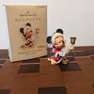 Disney Santa Mickey Mouse With Beard  Ornament 2006 Hallmark Holiday